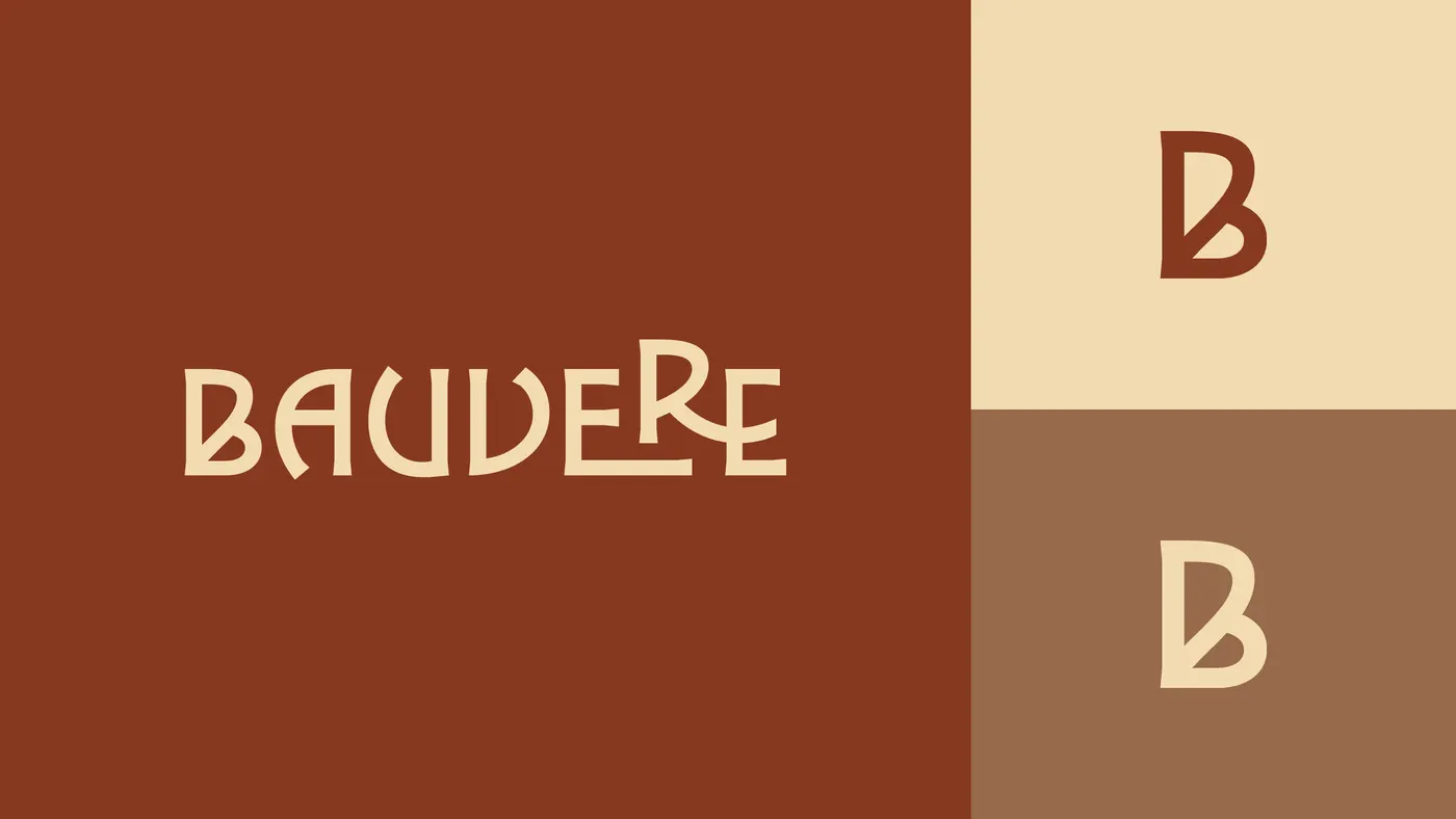 La charte Bauvere, bordeaux, crème et cuivre
